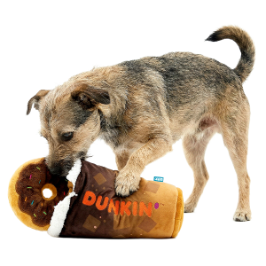 Dunkin'® Iced Signature Latte & Chocolate Frosted Sprinkles Donut Plush Extra-Large Dog Toy