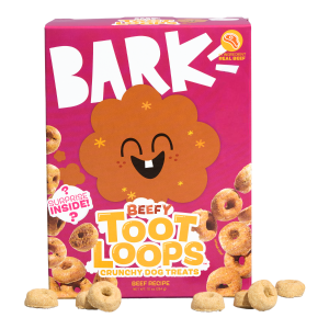 Beefy Toot Loops™ Beef Blend Hard & Crunchy Dog Treats. 10 oz