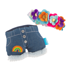 Grrroovy Threads Plush Multi-Part + Wearable Dog Toy