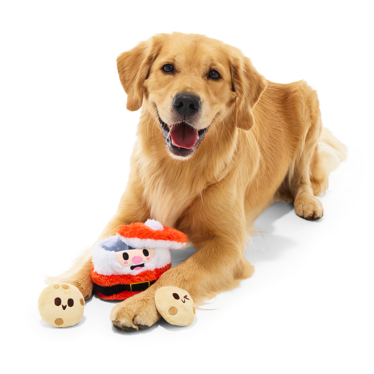 Santa's Jolly Cookie Jar Plush Multi-Part Dog Toy - Image 2