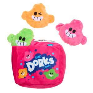 Dorks Plush Multi-Part + Enrichment Dog Toy
