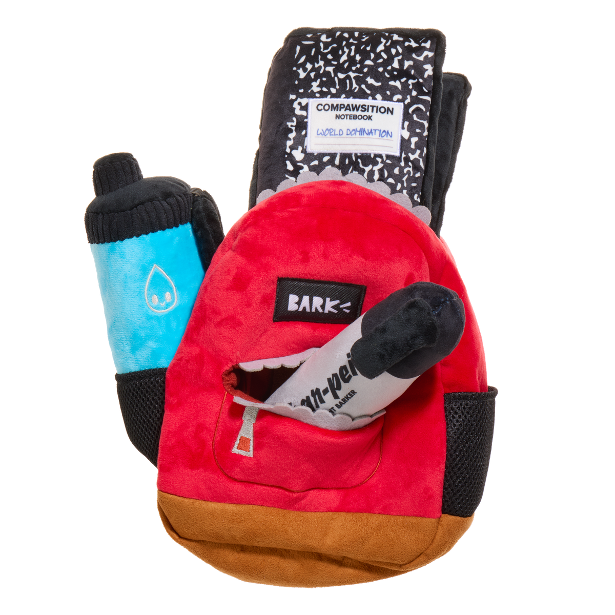 Teacher's Pet Backpack Plush Extra-Large + Multi-Part + Enrichment Dog Toy - Image 6