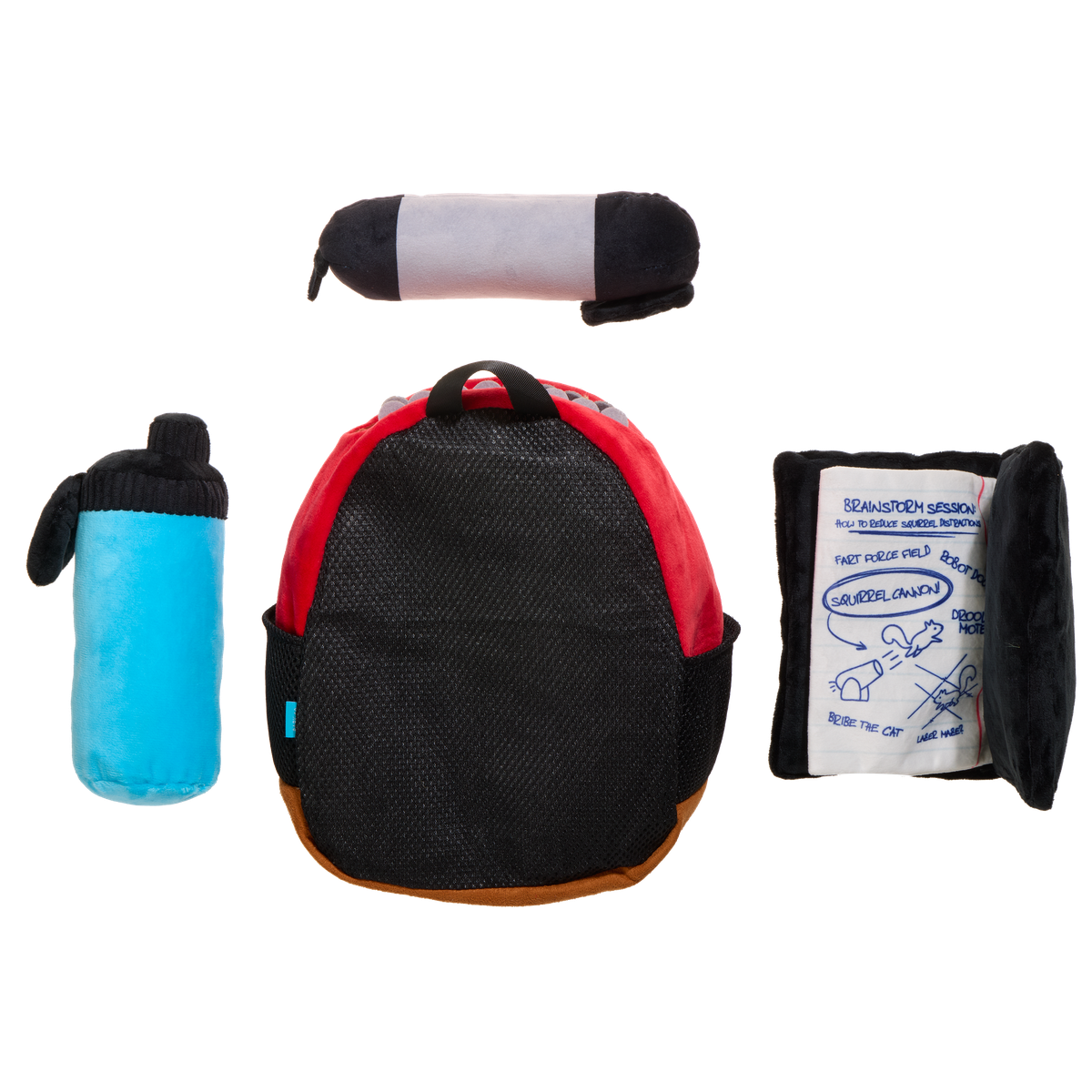 Teacher's Pet Backpack Plush Extra-Large + Multi-Part + Enrichment Dog Toy - Image 7