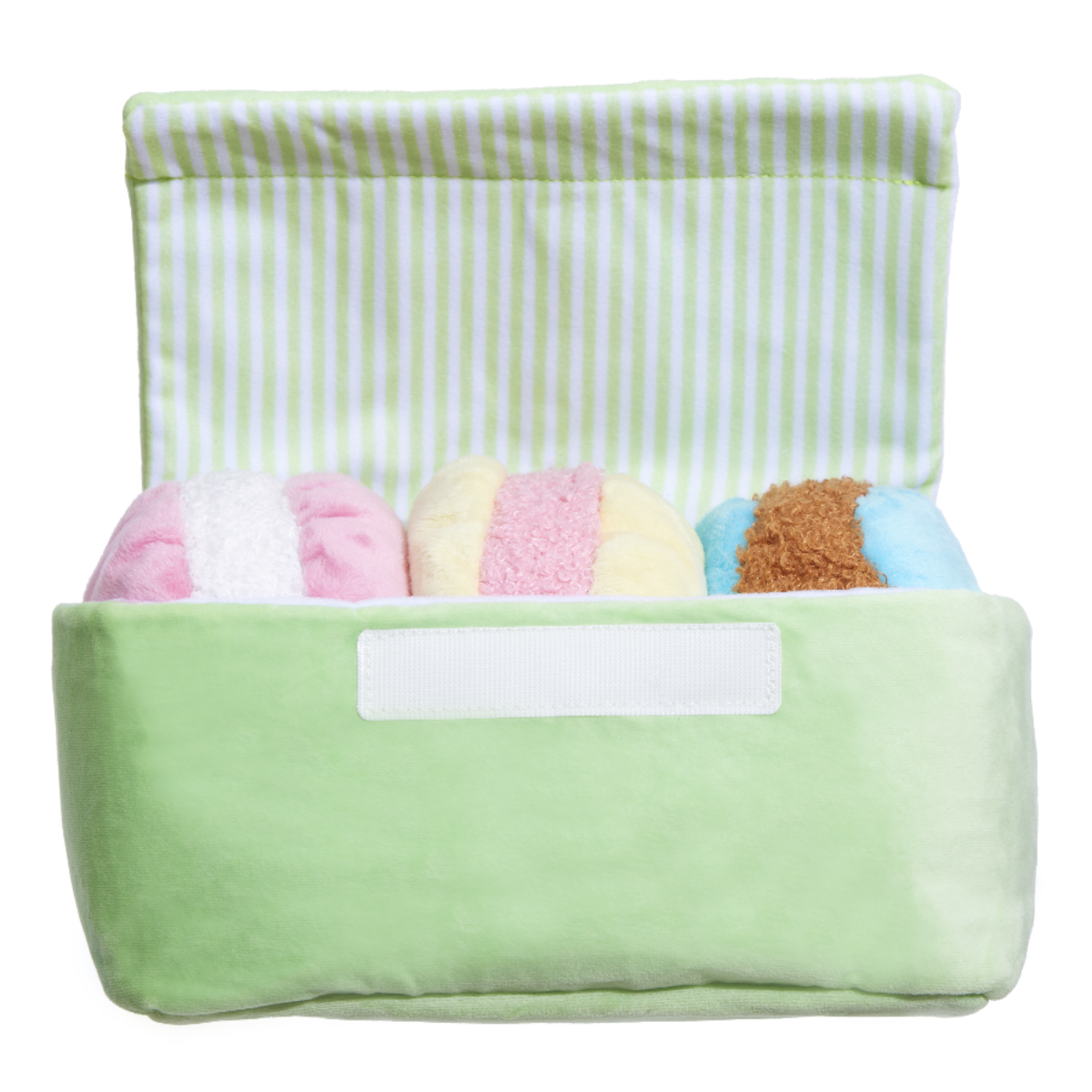 Wee Wee Macaroon Plush Multi-Part + Enrichment Dog Toy - Image 6