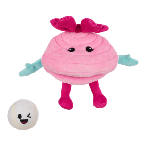 Clamantha Plush Multi-Part + Fetch + Enrichment Dog Toy