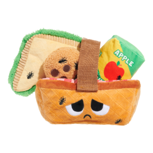 Quick Lick Picnic Plush Tug + Multi-Part + Enrichment Dog Toy