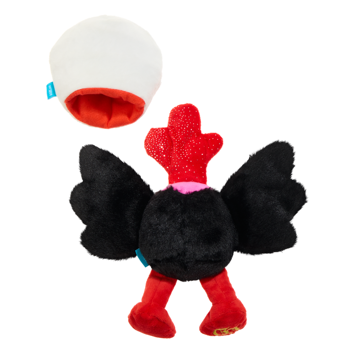 Murder Bird Plush Multi-Part + Tug Dog Toy - Image 10