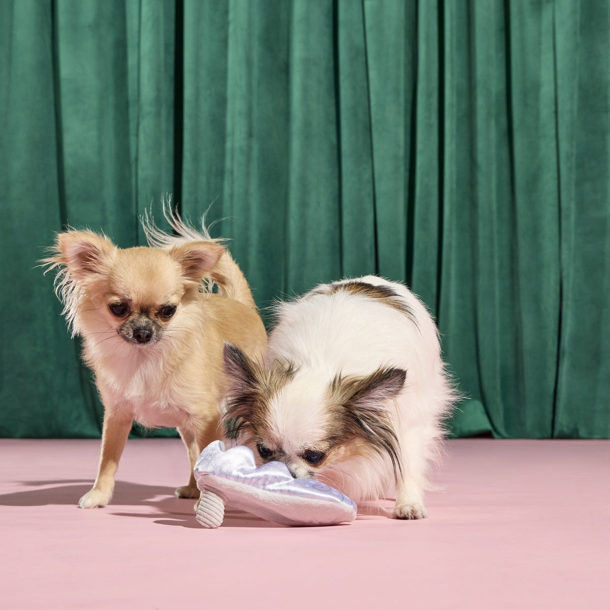 Nessa's Squeakin' Slipper Plush Enrichment Dog Toy - Image 4