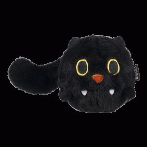 Black Alley Cat Super Chewer Durable 2-in-1 + Tug + Fetch Dog Toy
