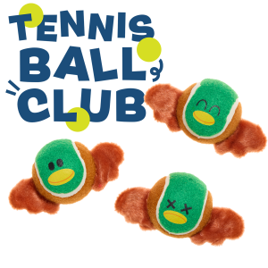 Tennis Ball Club. 3 Squeaky Monthly Tennis Ball Dog Toys