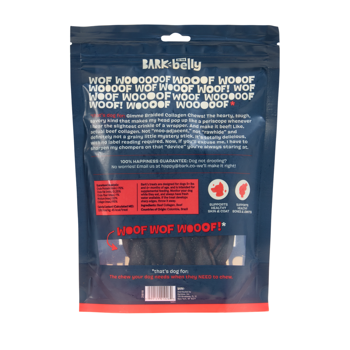 Beef Braided Collagen Dog Chews. 5 Ct - Image 8