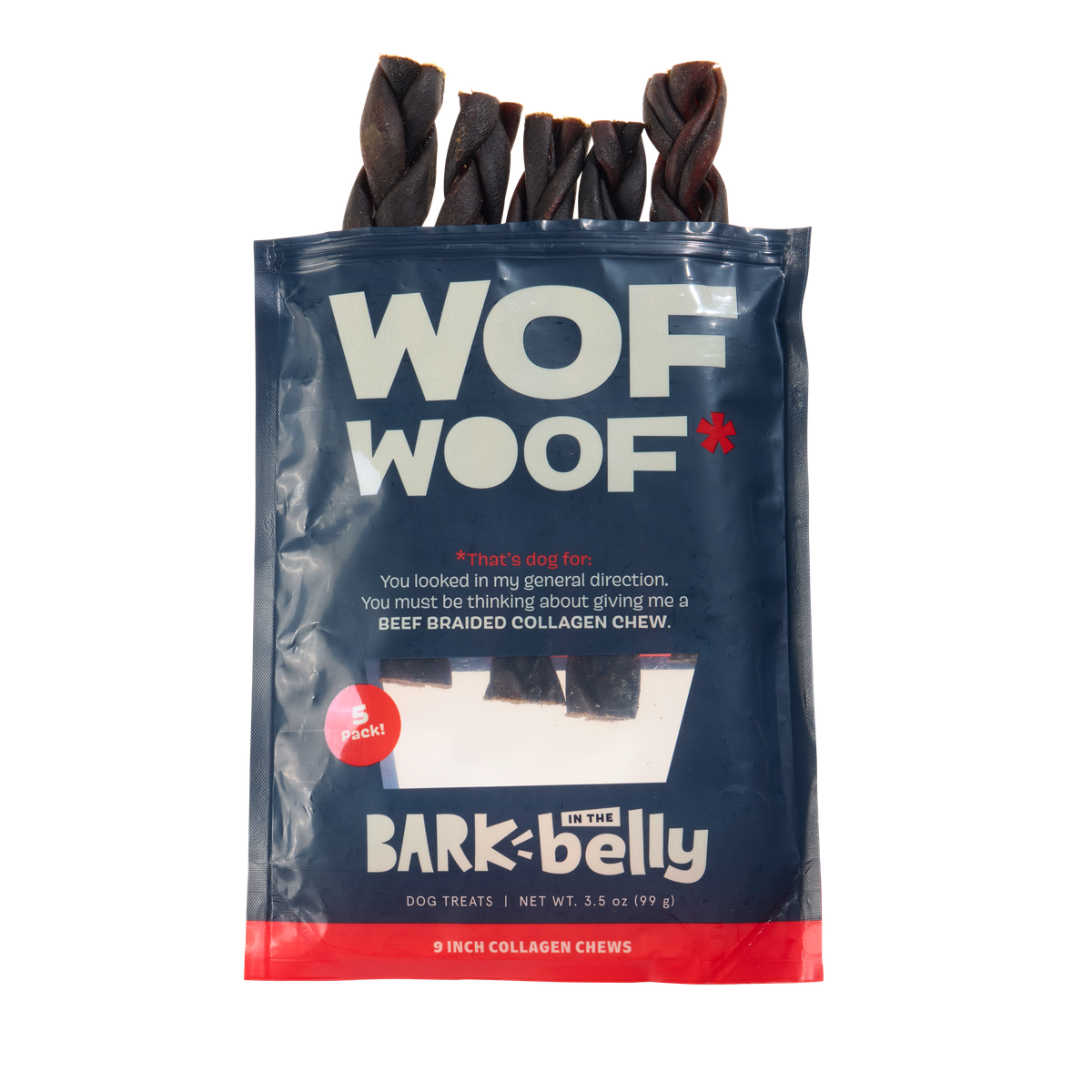 Beef Braided Collagen Dog Chews. 5 Ct - Image 9