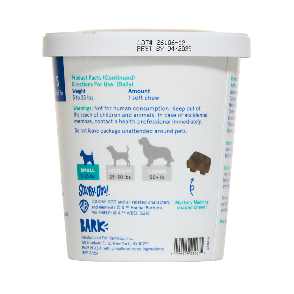 Scooby-Doo™ Hip & Joint Dog Treat Supplements. 30 Ct - Image 4