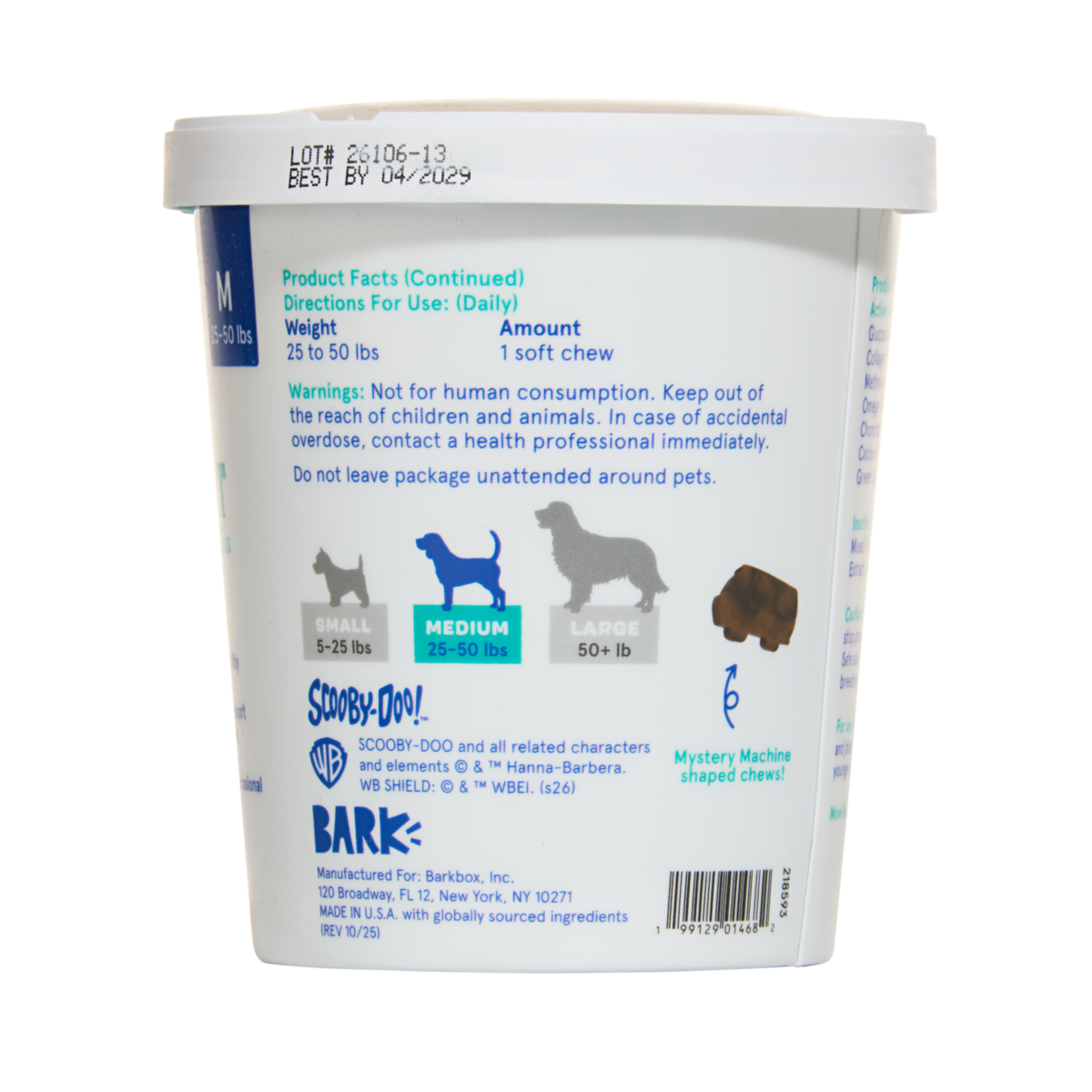 Scooby-Doo™ Hip & Joint Dog Treat Supplements. 30 Ct - Image 10