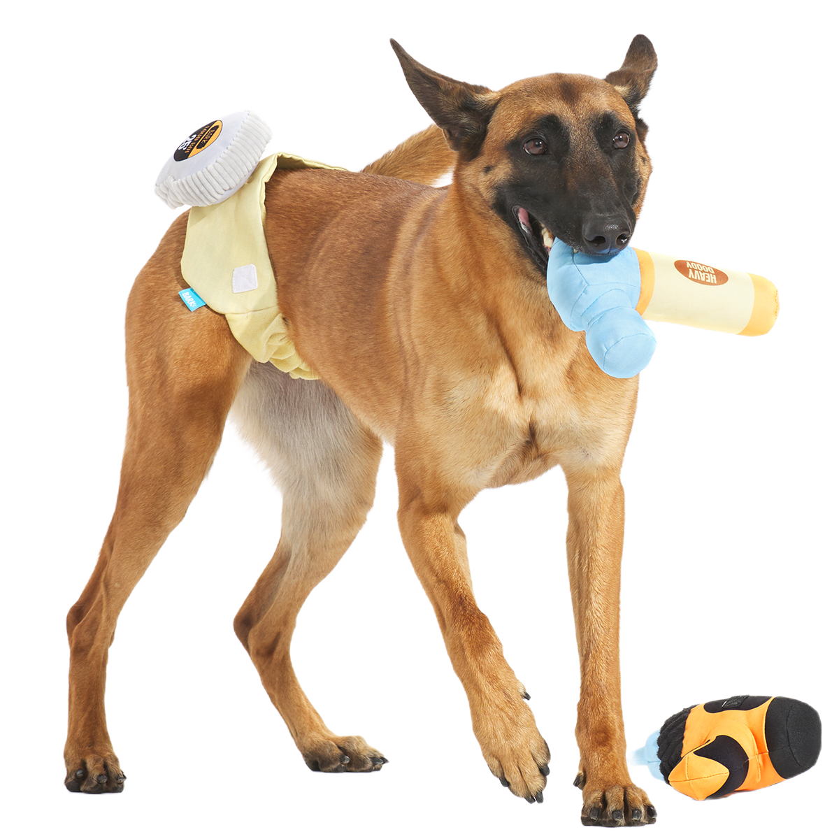 Fixer Pupper Tool Belt Plush Wearable Multi-Part Dog Toy - Image 5