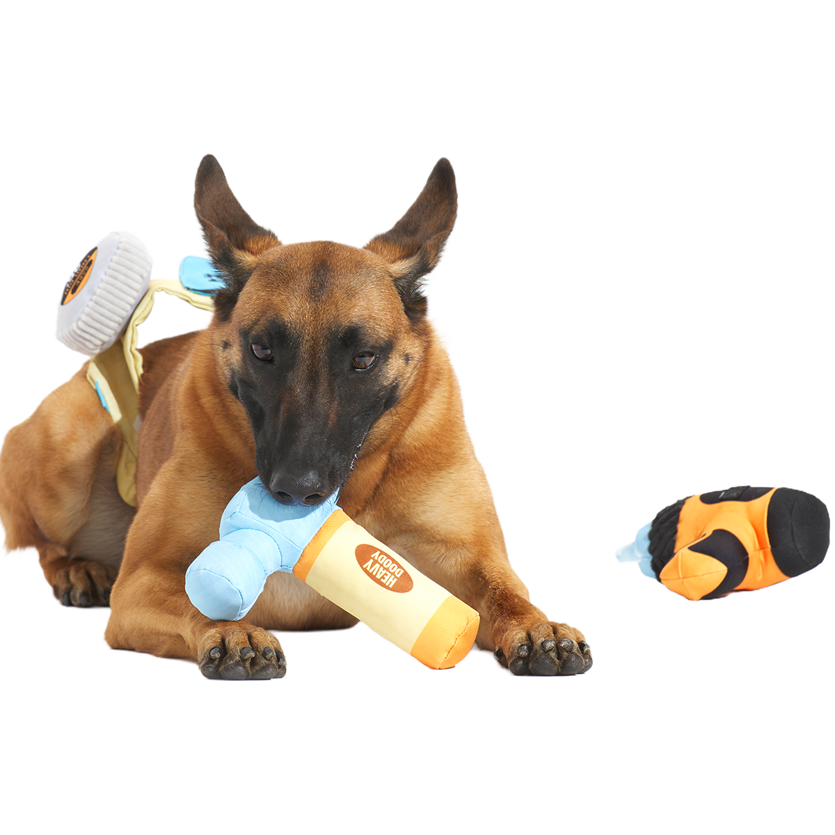 Fixer Pupper Tool Belt Plush Wearable Multi-Part Dog Toy - Image 4