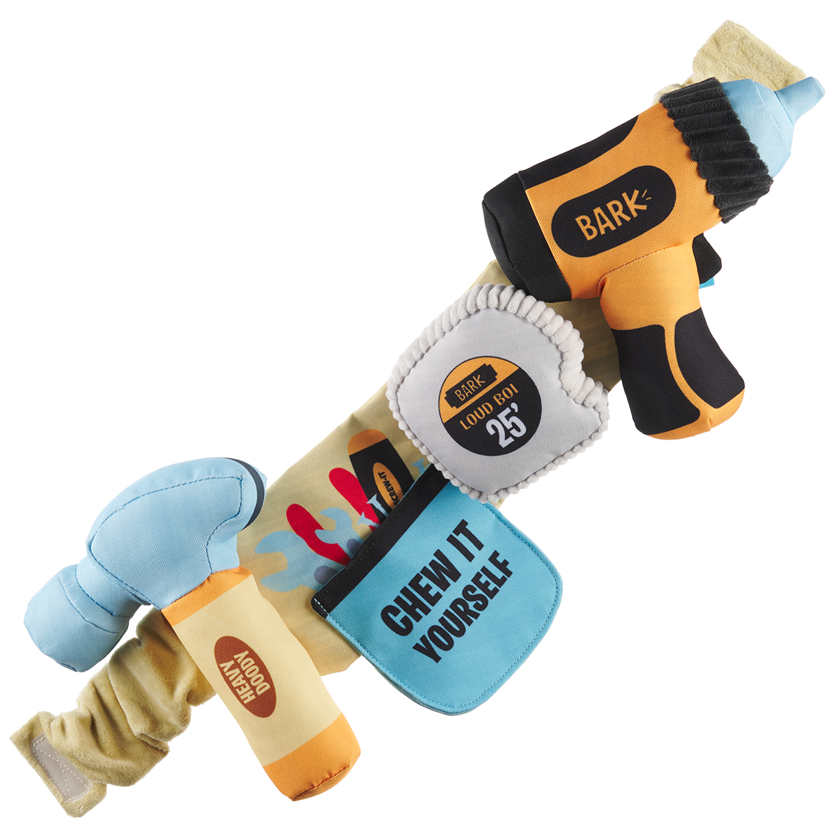 Fixer Pupper Tool Belt Plush Wearable Multi-Part Dog Toy - Image 2