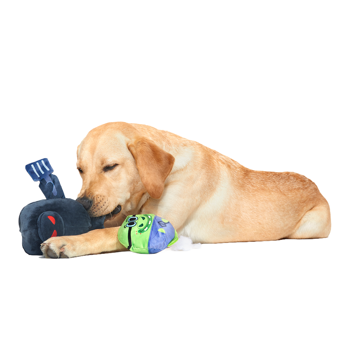 Hash-Slinging Slasher Plush 2-in-1 Dog Toy - Image 2