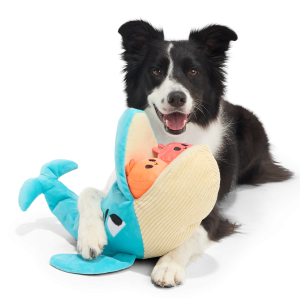 Hungry Hungry Humpback Plush Extra-Large + Multi-Part + Enrichment Dog Toy