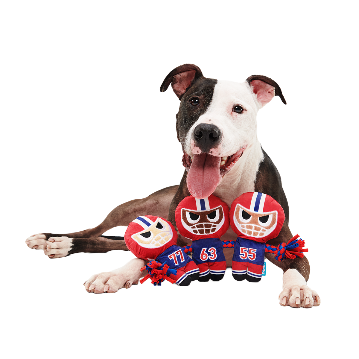 Linebarkers Plush Tug Dog Toy - Image 5