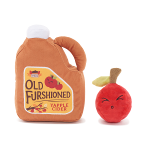 Old Furshioned Yapple Cider Plush 2-in-1 Dog Toy