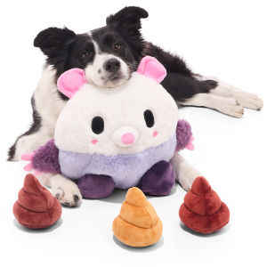 Poopers the Opossum Plush Extra-Large + Multi-Part + Enrichment Dog Toy