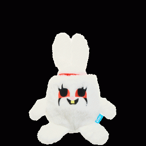Psycho Bunny Plush Multi-Part + Enrichment Dog Toy