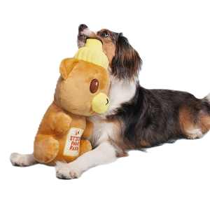 Sticky Paws Honey Bear Plush Extra-Large Dog Toy