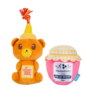 That's My Jam. Honey Plush Multi-Part + Enrichment Dog Toy