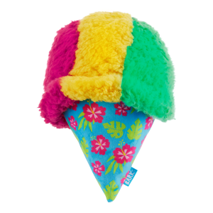 A-Sno-Ha Cone Plush Fetch Dog Toy