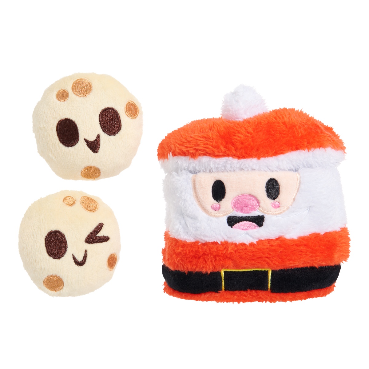 Santa's Jolly Cookie Jar Plush Multi-Part Dog Toy