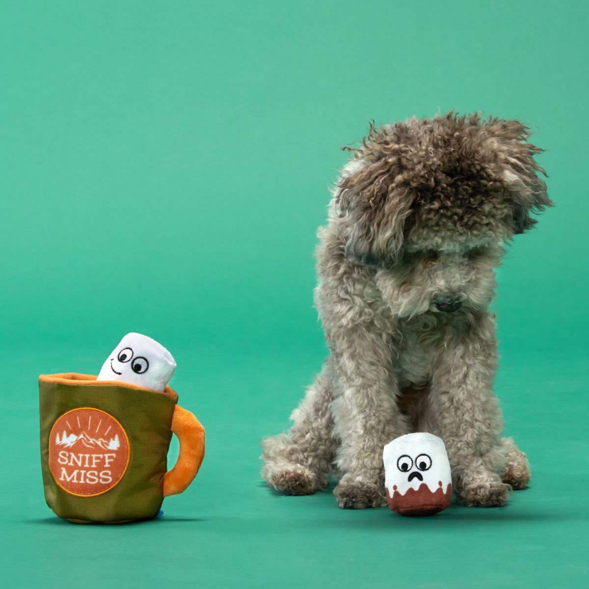 Ruffin It Mug Plush Multi-Part + Enrichment Dog Toy - Image 2