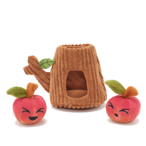 Them Apples Plush Multi-Part + Fetch + Enrichment Dog Toy
