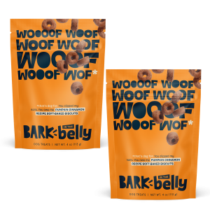 Soft-Baked Biscuits Pumpkin Cinnamon Recipe Dog Treats. 2-Pack