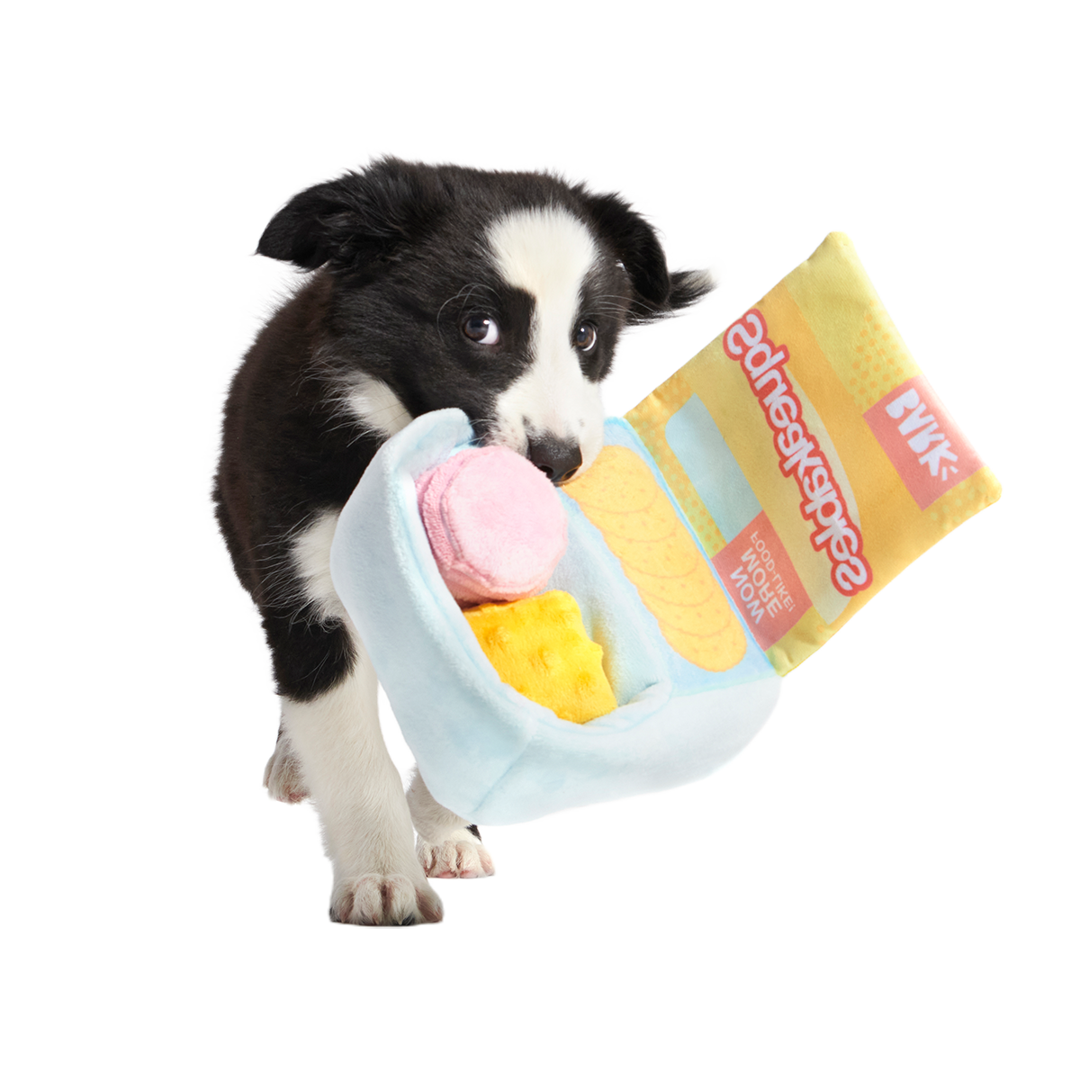Squeakables Plush Multi-Part + Enrichment Dog Toy - Image 3