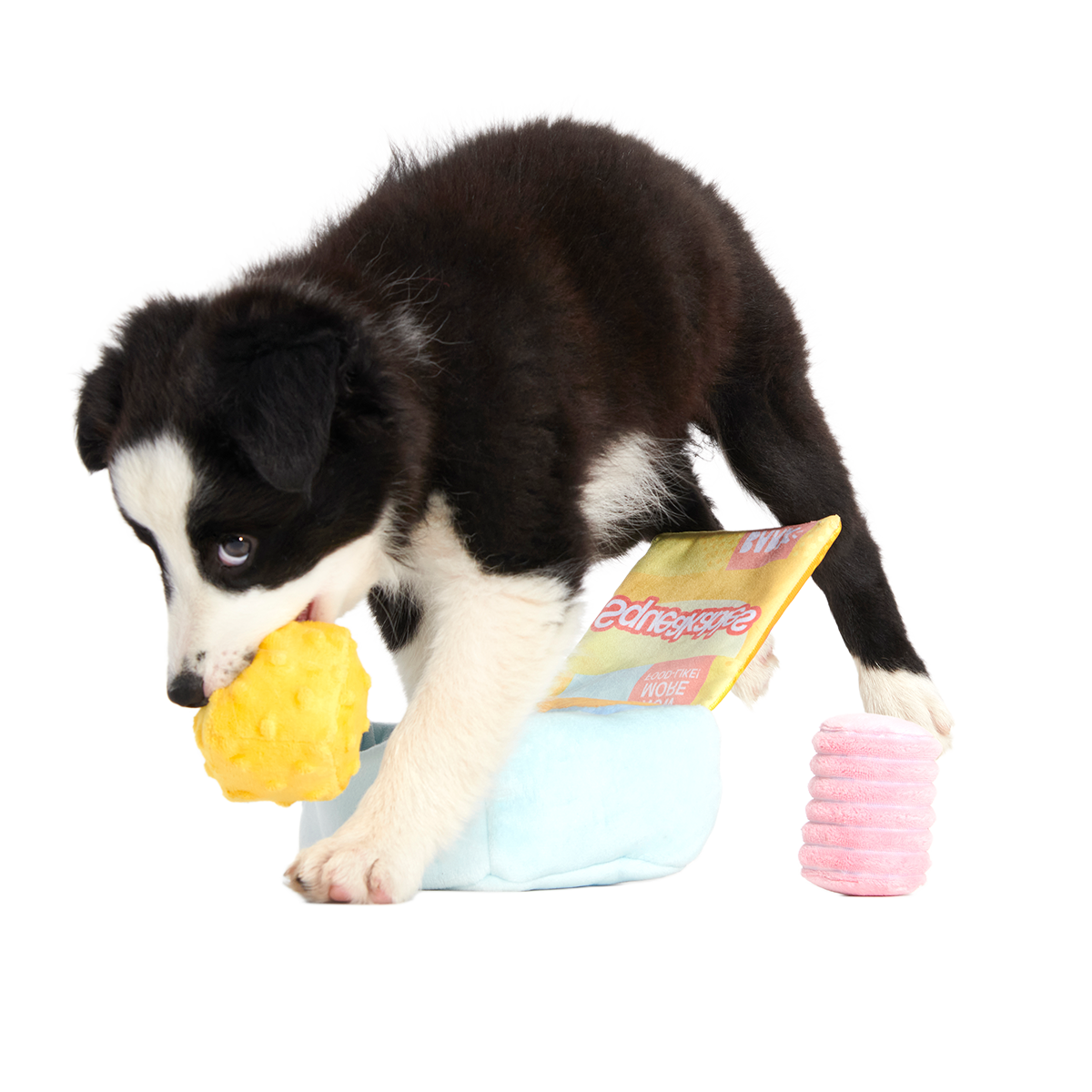 Squeakables Plush Multi-Part + Enrichment Dog Toy - Image 2