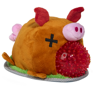 Squeakling Pig Plush Multi-Part + Enrichment + Fetch Dog Toy