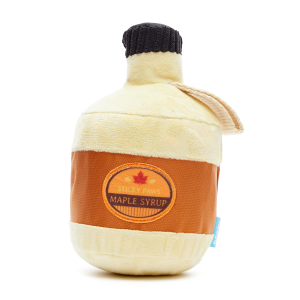 Sticky Paws Maple Syrup Plush 2-in-1 + Tug Dog Toy