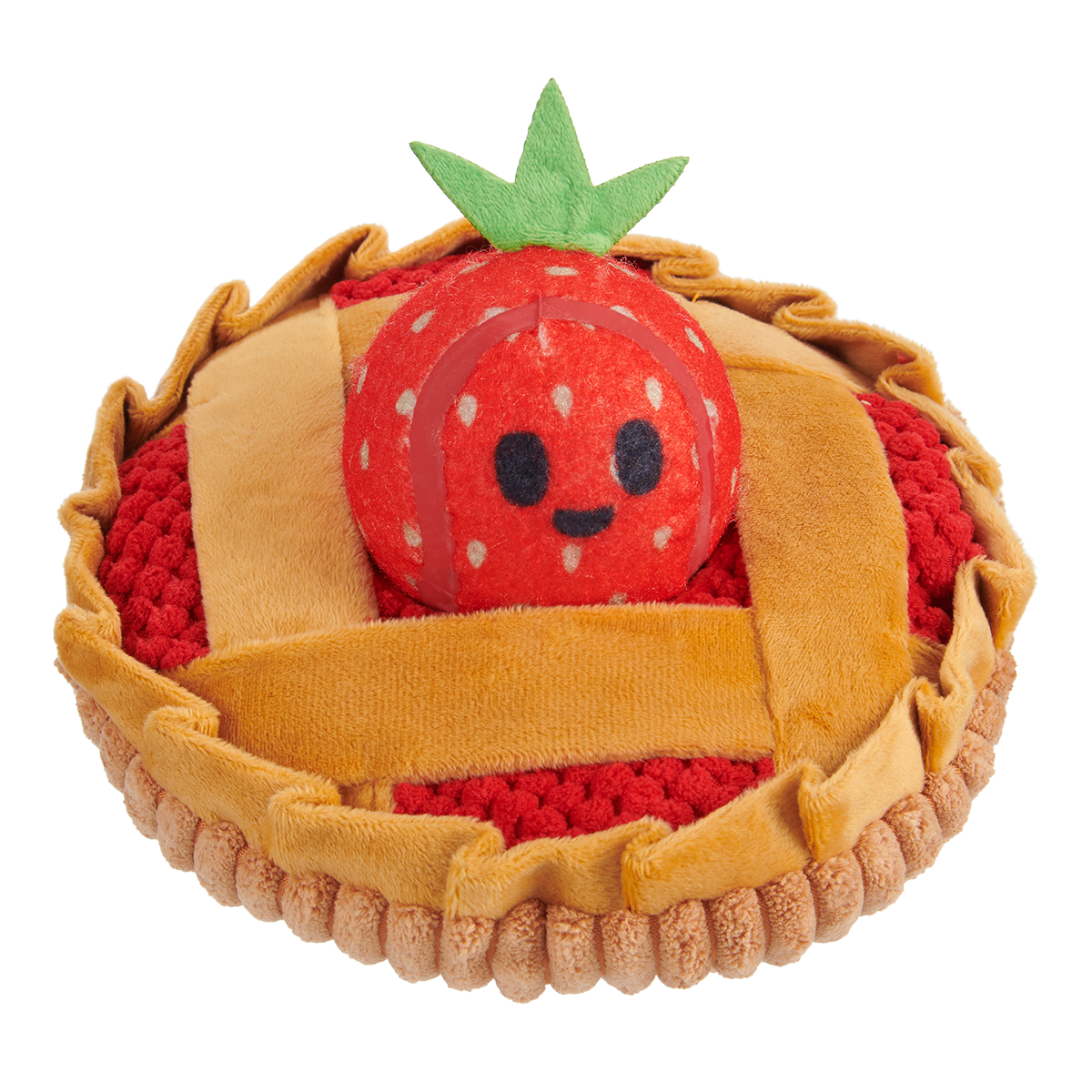 Strawberry Pie Plush Multi-Part + Enrichment Dog Toy - Image 8