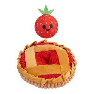 Strawberry Pie Plush Multi-Part + Enrichment Dog Toy