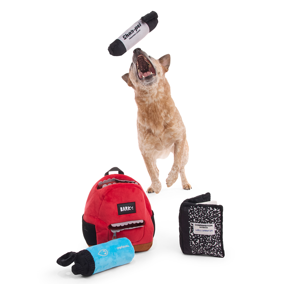 Teacher's Pet Backpack Plush Extra-Large + Multi-Part + Enrichment Dog Toy - Image 4