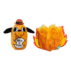 This is Fine Plush Multi-Part + Enrichment Dog Toy