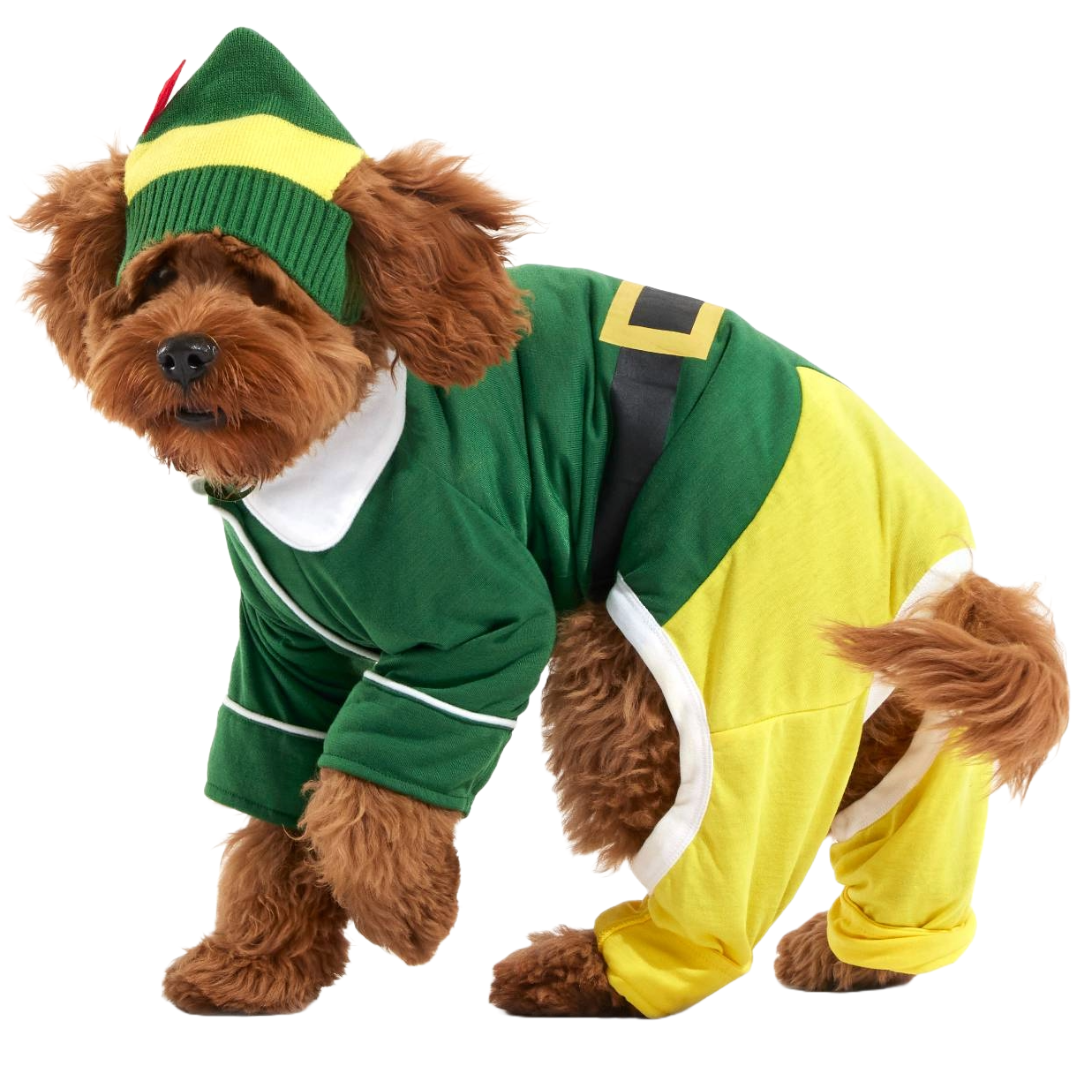 Buddy The Elf™ Dog Hat and Pajamas - Image 3