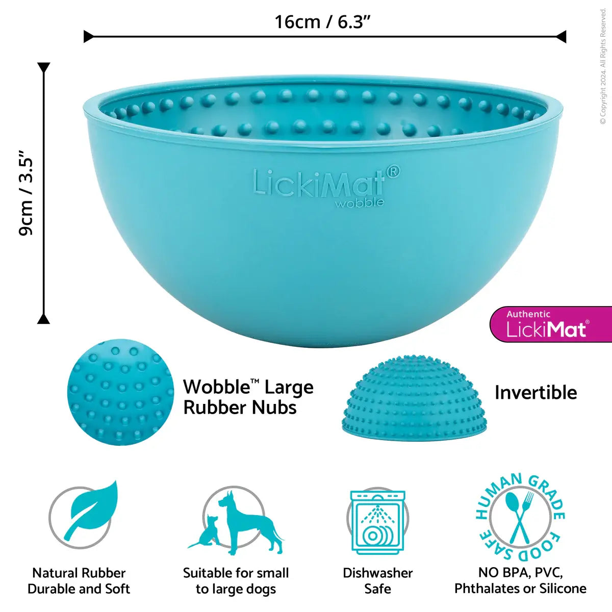 LickiMat Wobble Slow Feeder Dog Bowl - Image 2