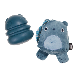 Grey Bear Hugger Super Chewer Durable 2-in-1 + Enrichment Dog Toy