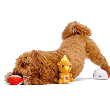 Squeaky New Year Bundle Plush Multi-Part Dog Toy - Image 4