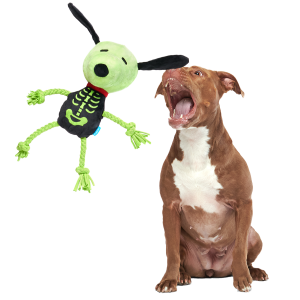Rattling Bones Beagle Plush Extra-Large + Tug Dog Toy