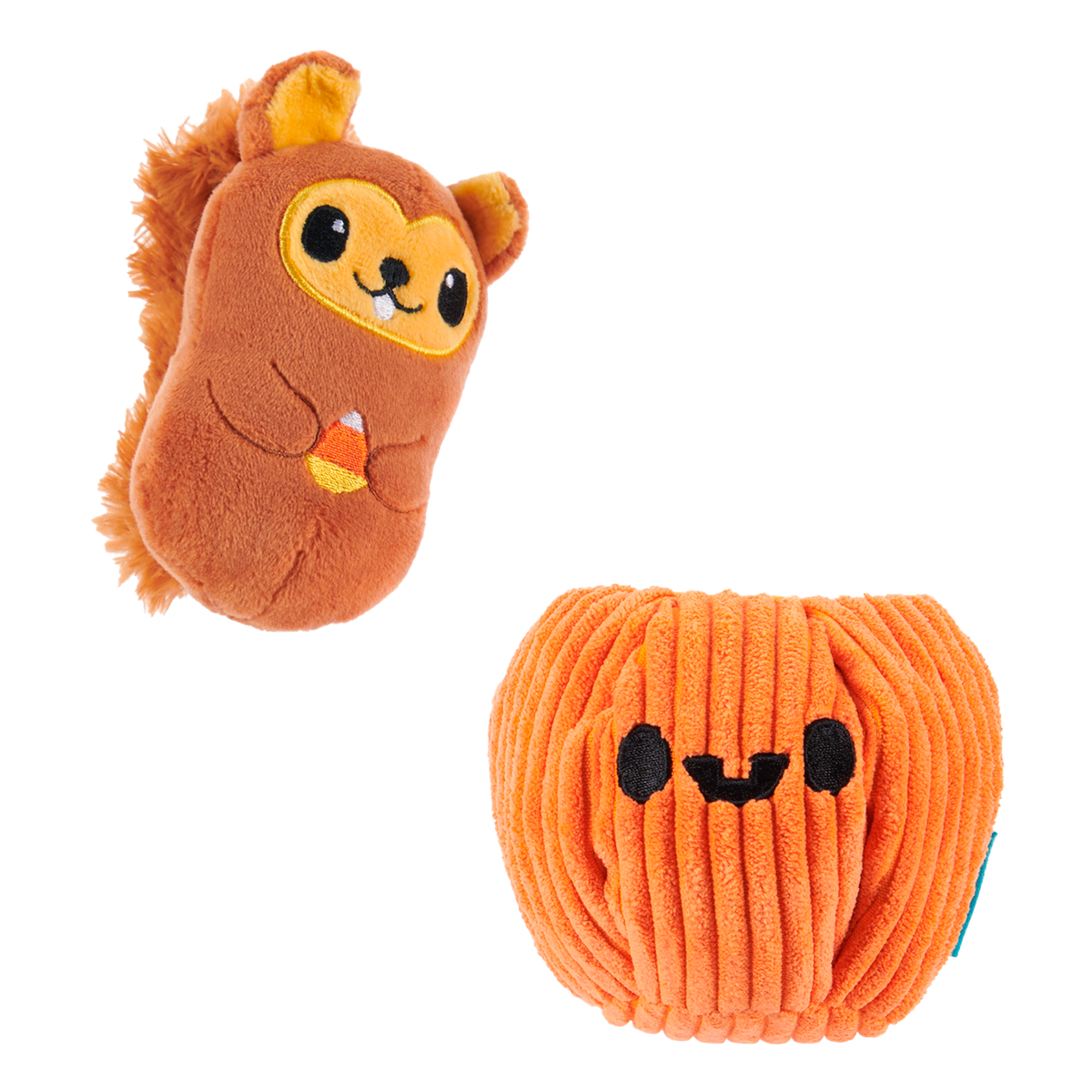 Squirrel-O-Lantern Plush Multi-Part + Enrichment Dog Toy - Image 2